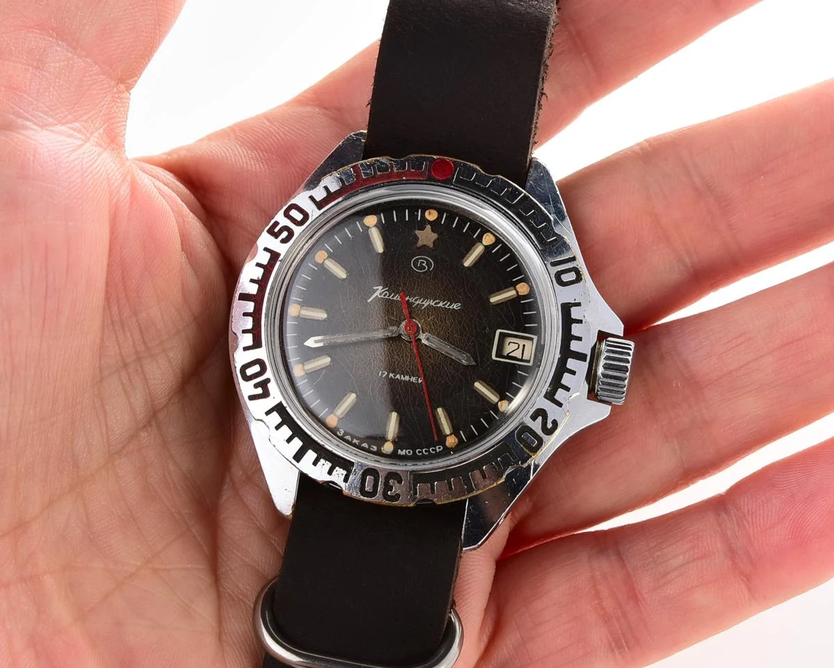 Vostok Komandirskie "Zakaz MO CCCP" limited series watch - rare duo-tone dial!