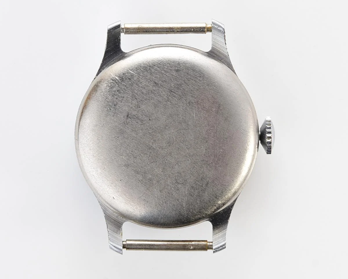 Vintage Soviet mechanical Pobeda with central seconds hand and diamond shaped crown