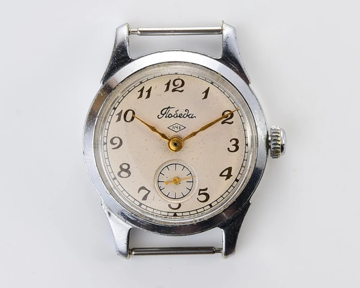 Vintage Soviet mechanical Pobeda wrist watch, PChZ