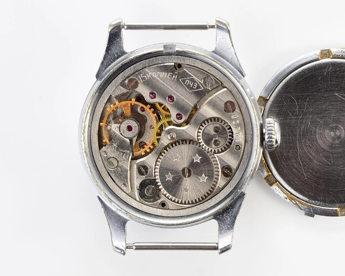 Vintage Soviet mechanical Pobeda wrist watch, PChZ