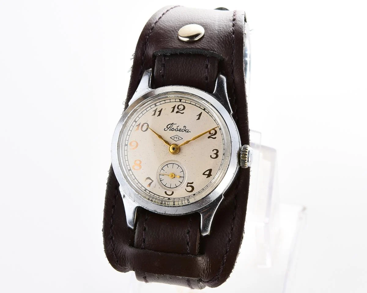 Vintage Soviet mechanical Pobeda wrist watch, PChZ