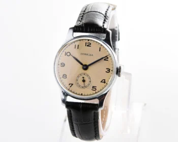 Excellent condition vintage Soviet mechanical Pobeda wrist watch, 1st quarter 1953