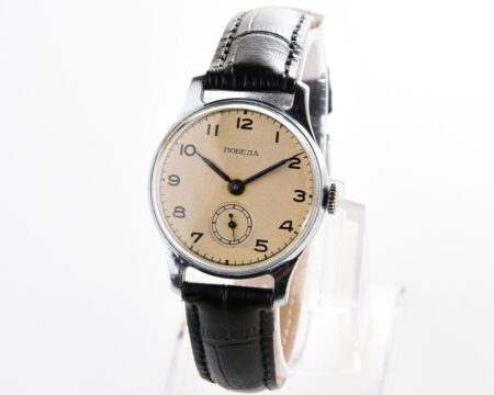Excellent condition vintage soviet mechanical POBEDA wrist watch, 1st quarter 1953