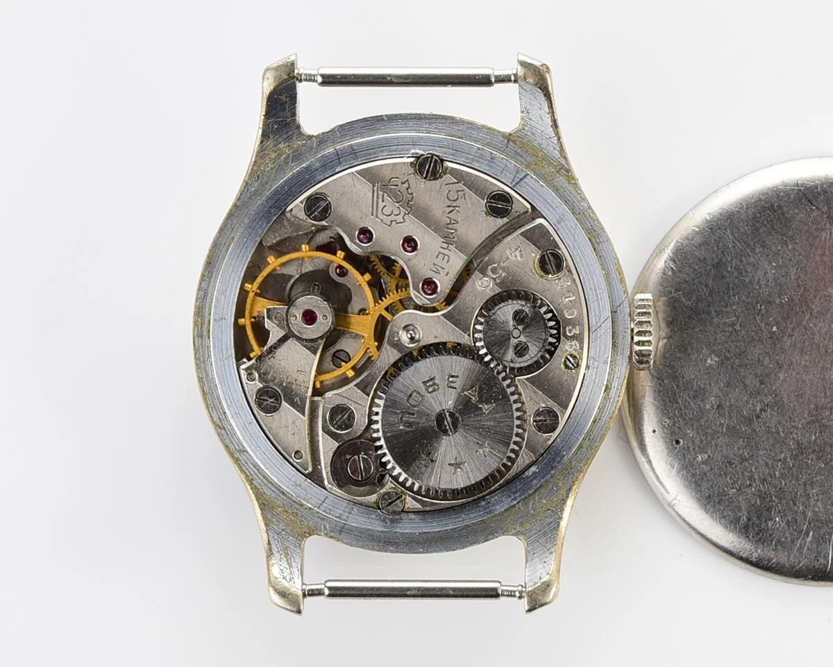 Vintage Soviet mechanical Pobeda wrist watch, from 1955
