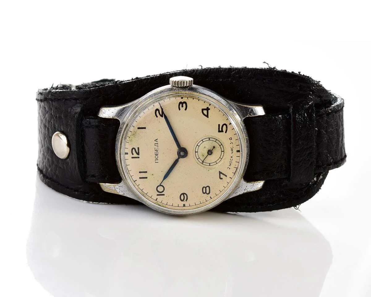 Vintage Soviet mechanical Pobeda wrist watch, from 1955