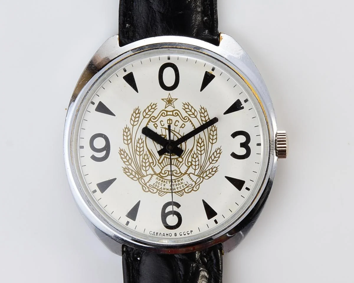 Soviet mechanical Raketa watch "big zero"