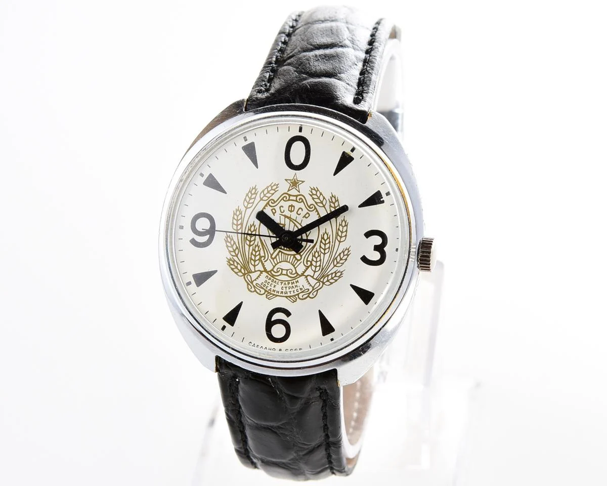 Soviet mechanical Raketa watch "big zero"