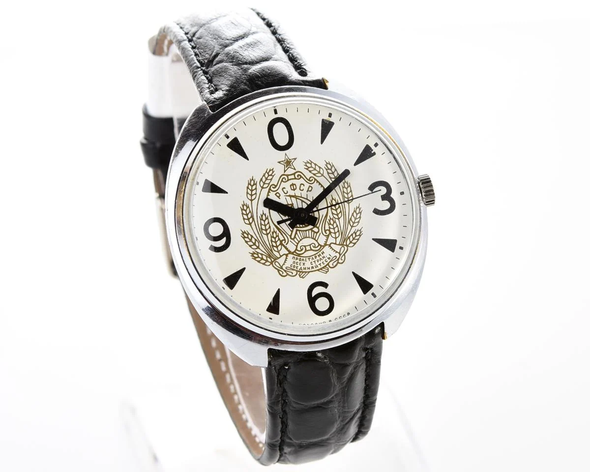 Soviet mechanical Raketa watch "big zero"