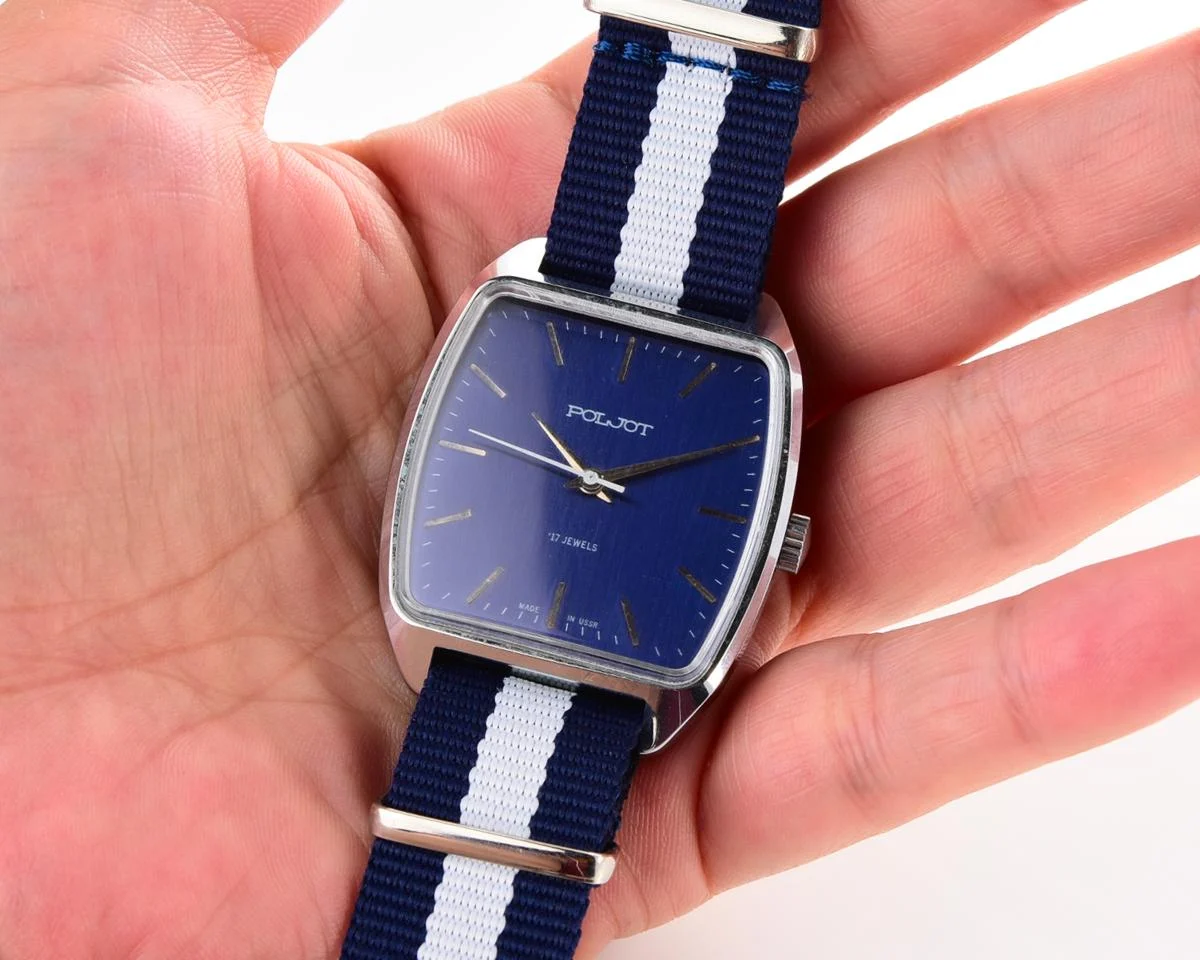 Excellent Soviet vintage Poljot mechanical watch with box!