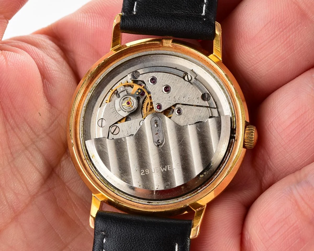 Beautiful automatic vintage gold-plated watch Poljot De Luxe!