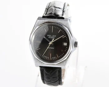 Soviet Poljot mechanical wrist watch with automatic self winding movement