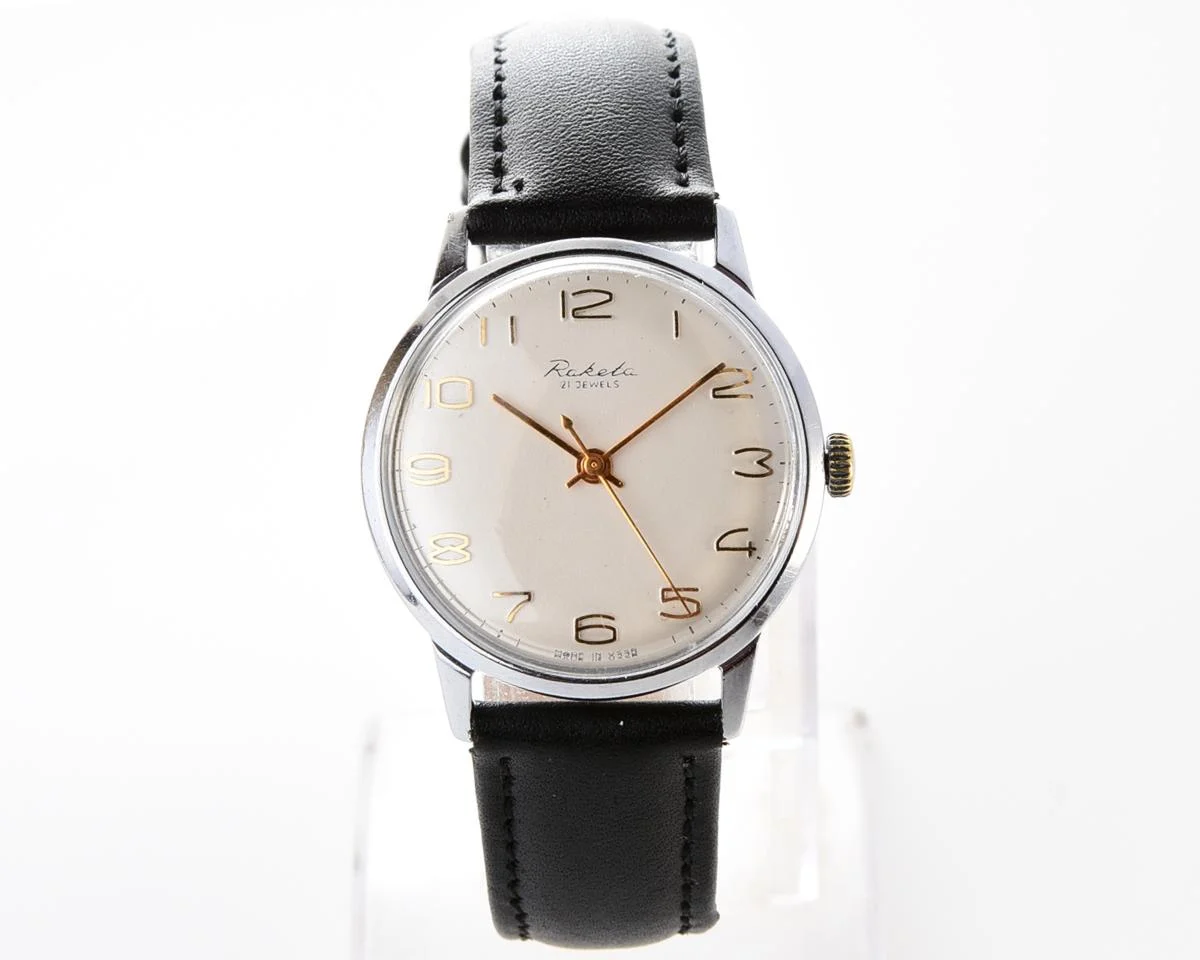 Beautiful Rare Soviet Raketa vintage mechanical watch
