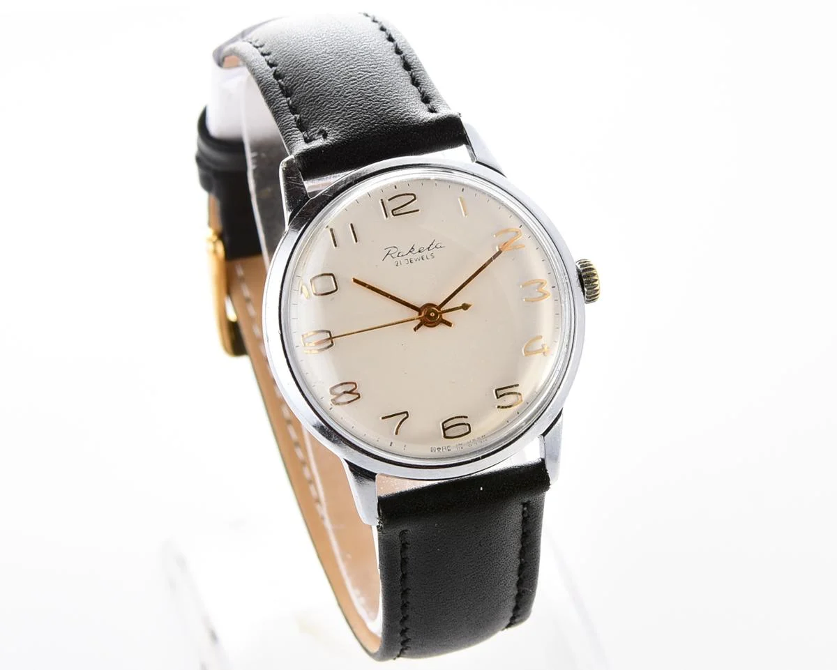 Beautiful Rare Soviet Raketa vintage mechanical watch