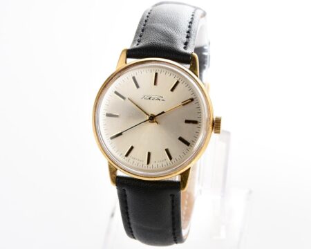 Vintage gold-plated soviet RAKETA watch