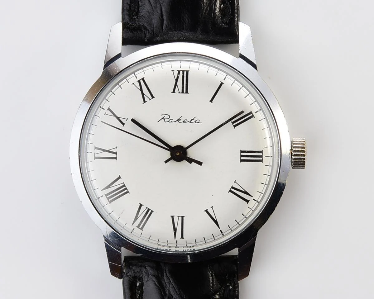 Soviet Raketa Baltica vintage mechanical wristwatch