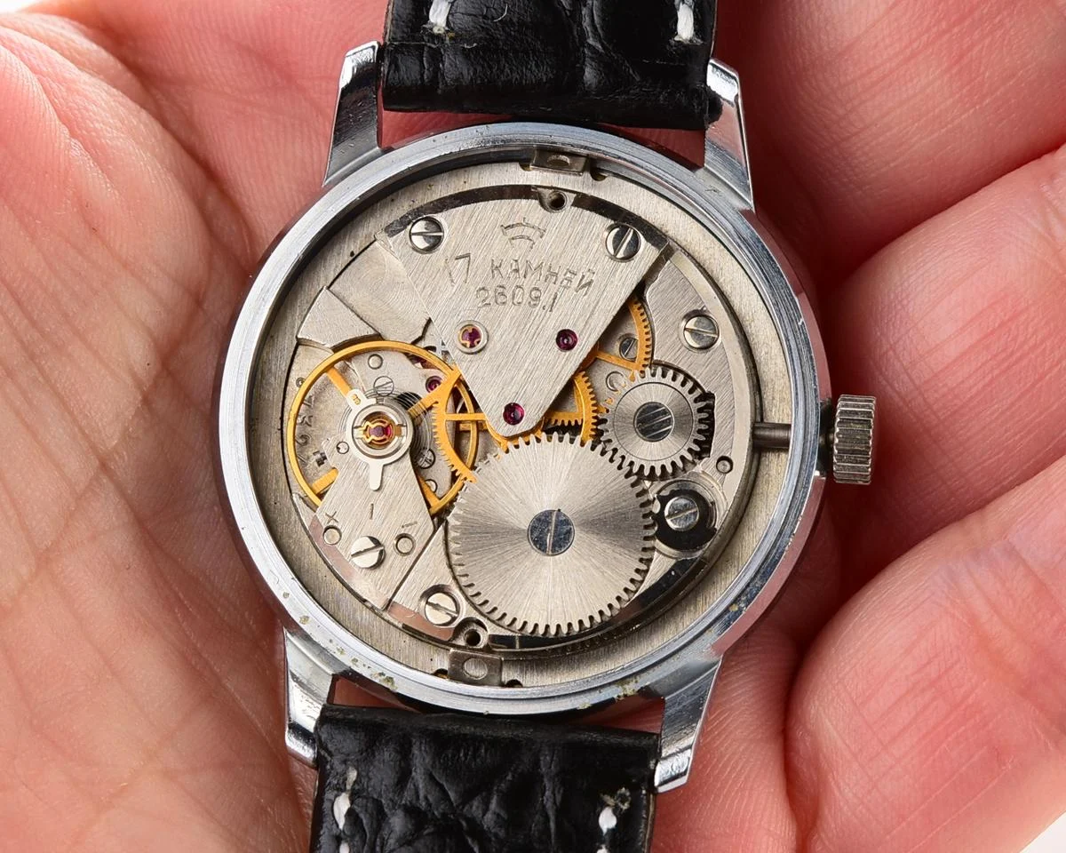 Soviet Raketa Baltica vintage mechanical wristwatch