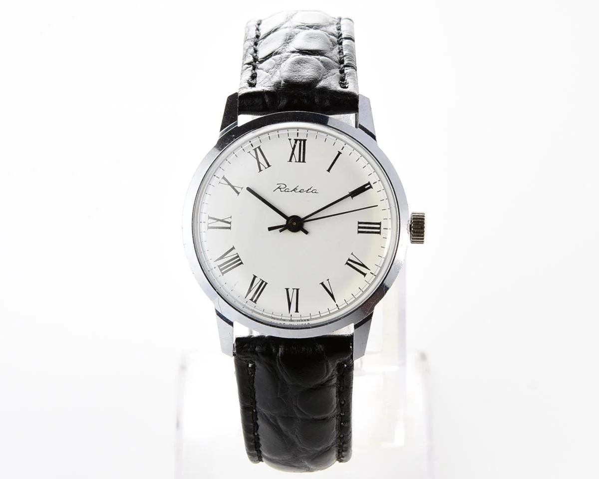 Soviet Raketa Baltica vintage mechanical wristwatch