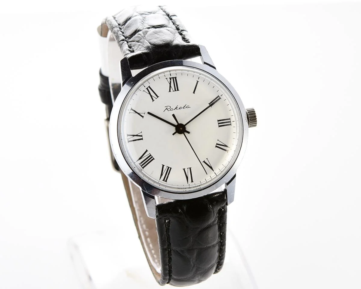 Soviet Raketa Baltica vintage mechanical wristwatch