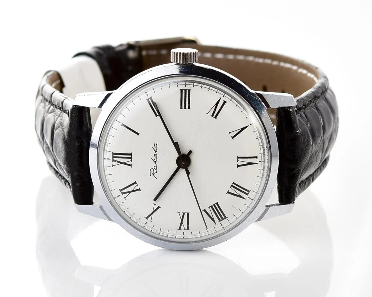 Soviet Raketa Baltica vintage mechanical wristwatch
