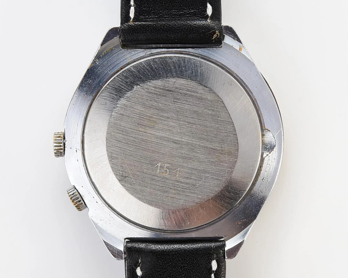 Vintage mechanical Raketa watch with 24 hours dial