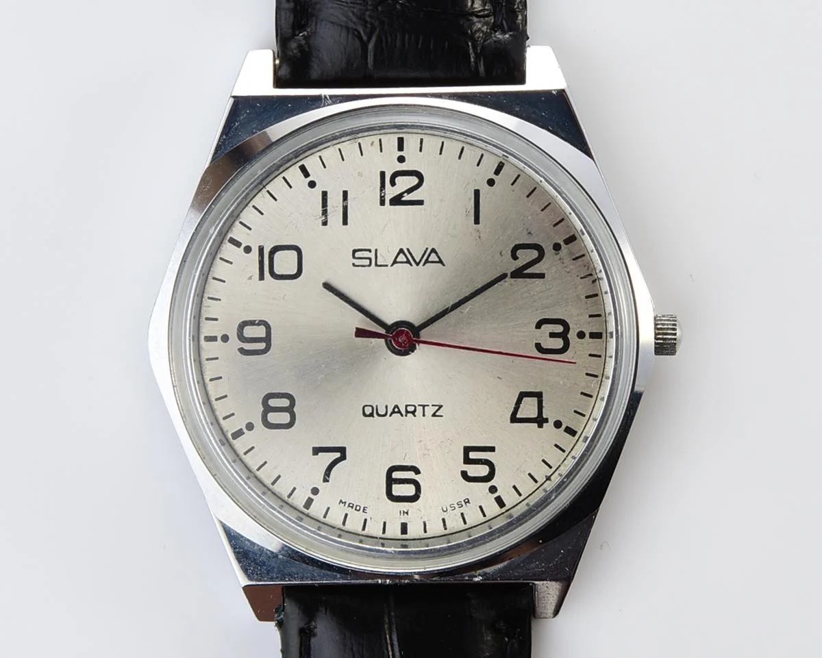 Soviet Slava wristwatch with quartz movement