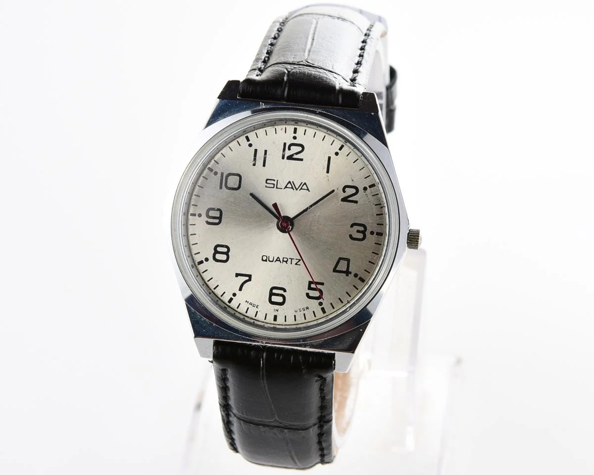 Soviet Slava wristwatch with quartz movement