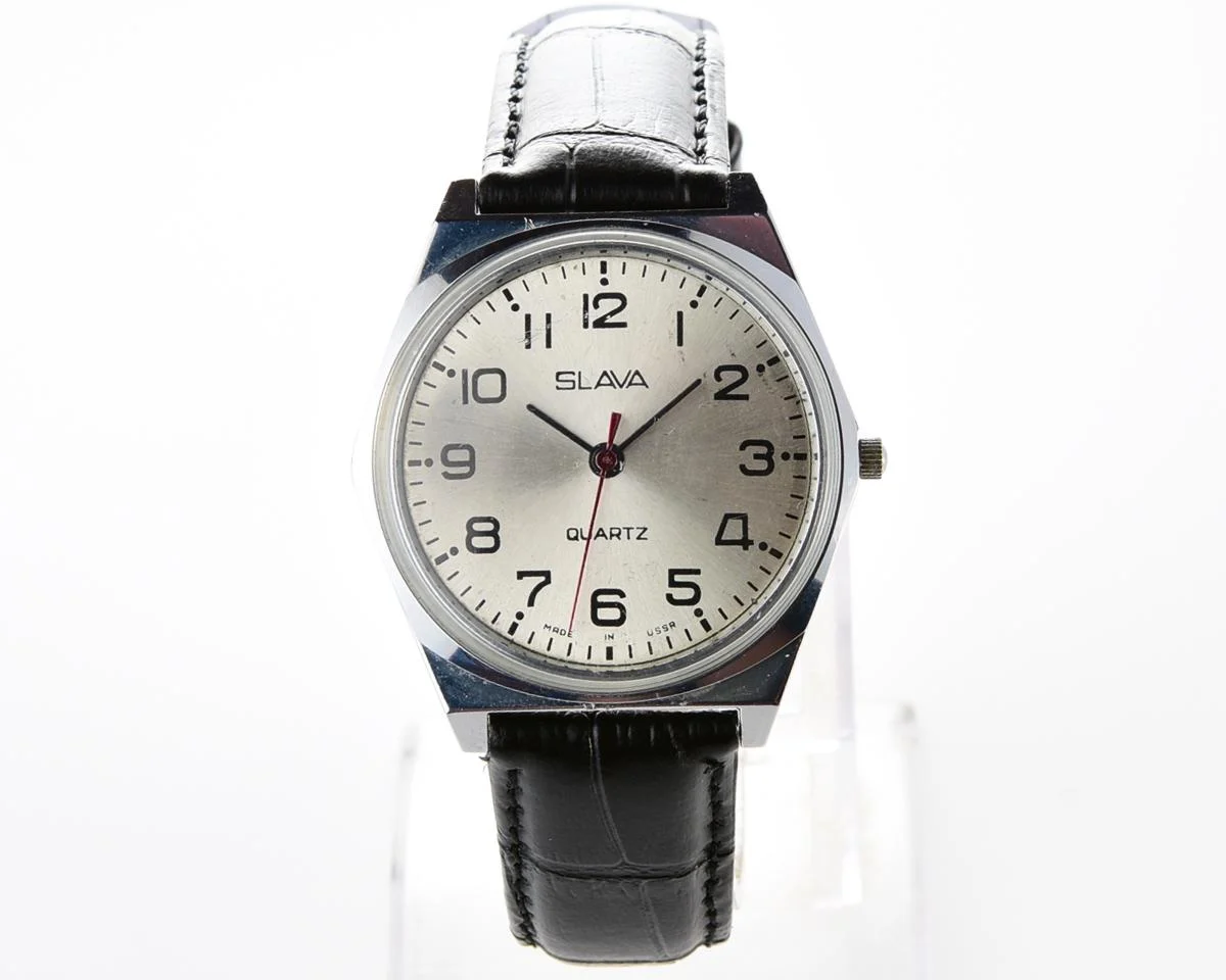 Soviet Slava wristwatch with quartz movement