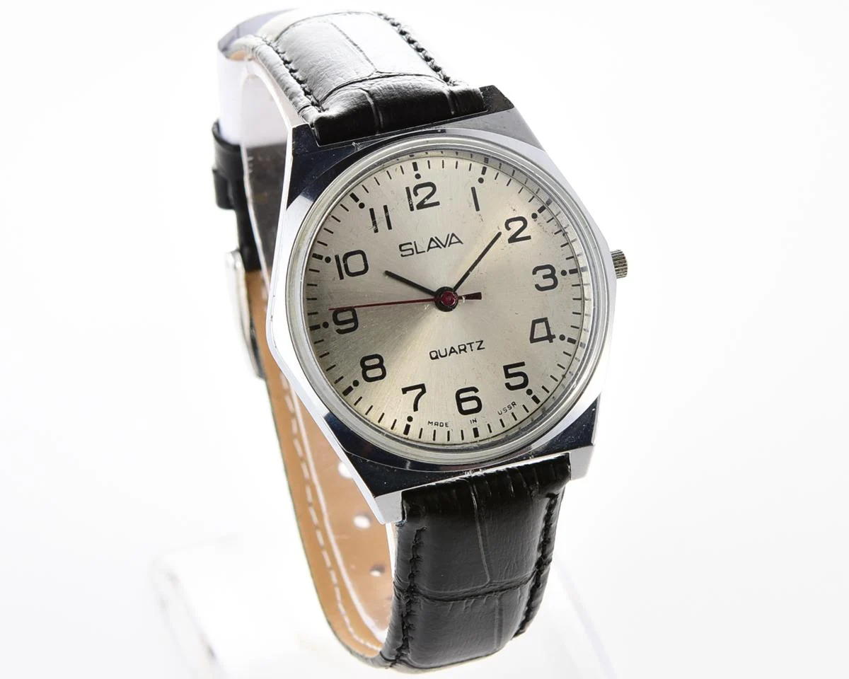 Soviet Slava wristwatch with quartz movement