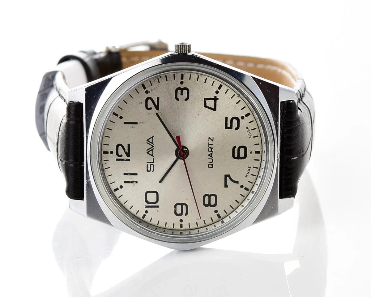 Soviet Slava wristwatch with quartz movement