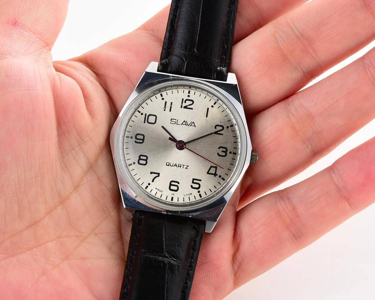 Soviet Slava wristwatch with quartz movement