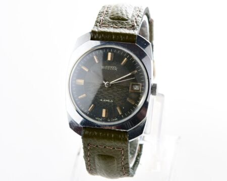 Export Wostok (Vostok) mechanical watch with beautiful textured teal dial
