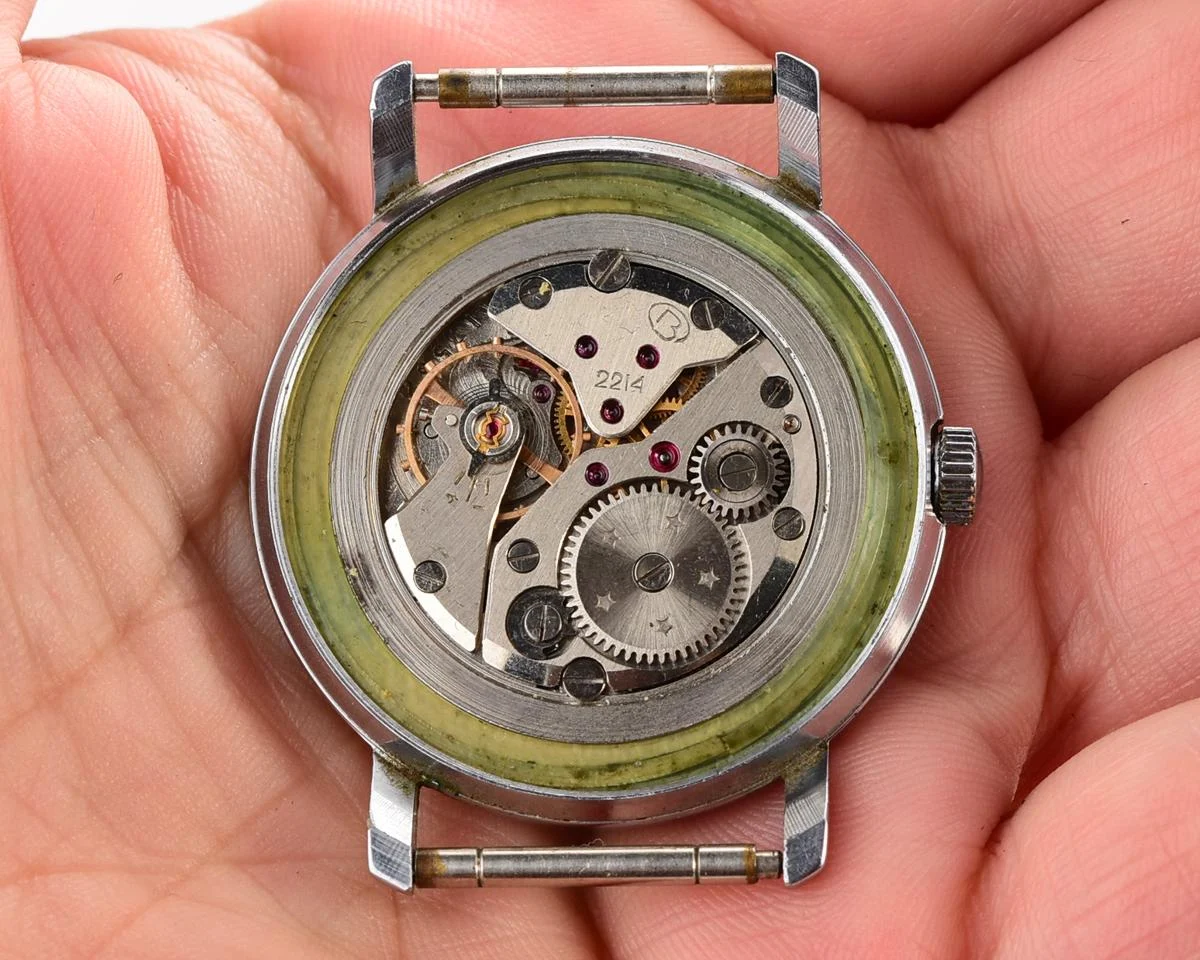 Wostok (Vostok) mechanical wrist watch with engraved back