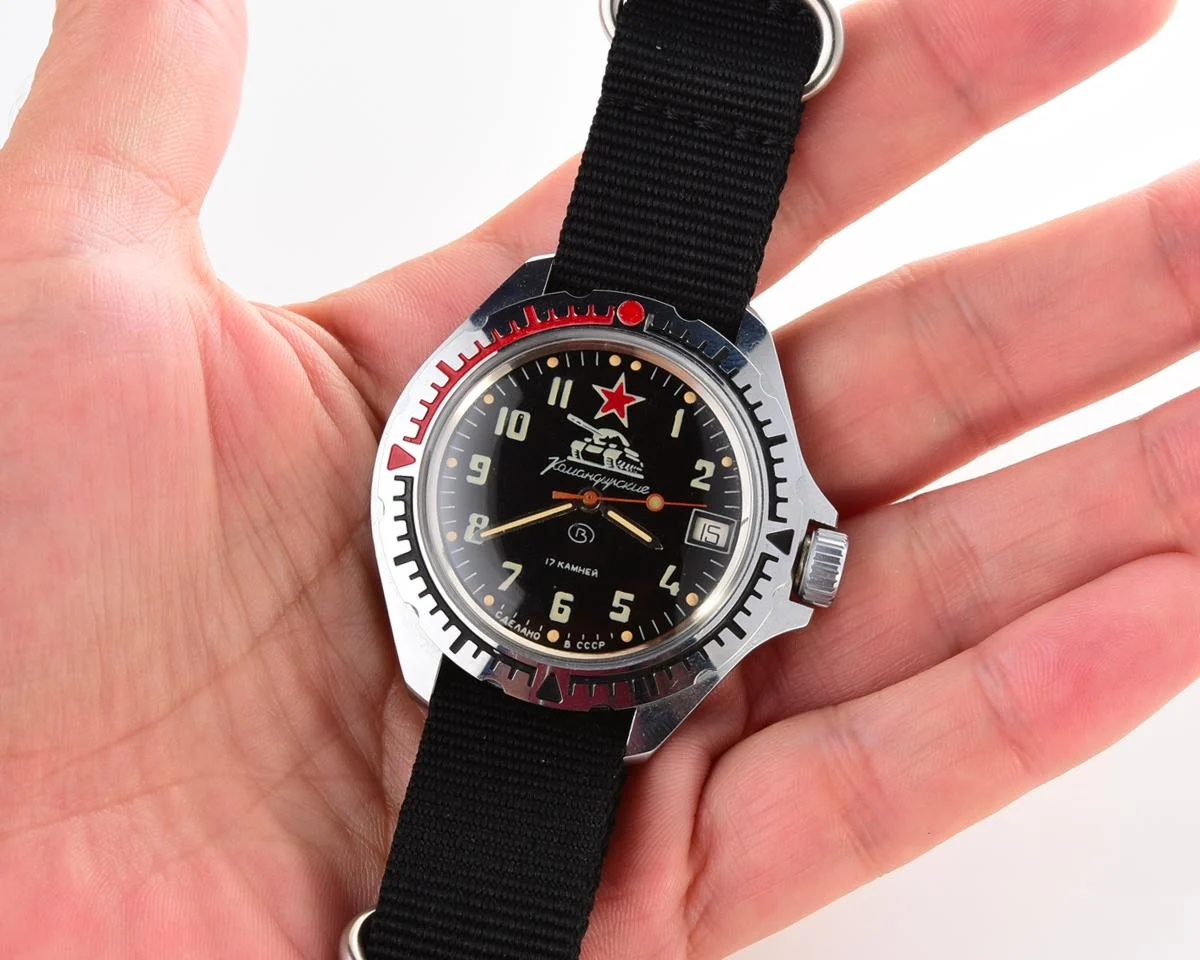 TIME CAPSULE: Vostok Komandirskie Tank mechanical watch – New Old Stock (NOS) with engraved back!