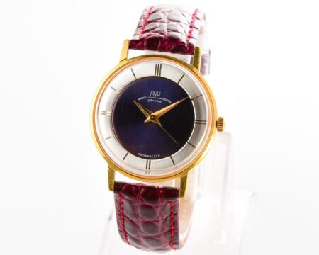 Excellent soviet vintage bicolor LUCH - stylish gold-plated mechanical watch