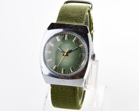 Soviet vintage wristwatch LUCH with engraved back