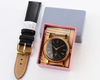 TIME CAPSULE: Mechanical Pobeda gold-plated watch in box – New Old Stock (NOS)!