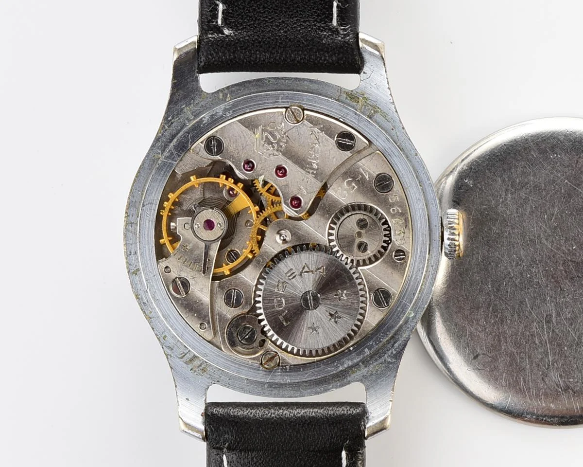 Vintage Soviet mechanical Pobeda wrist watch from 1st quarter 1952