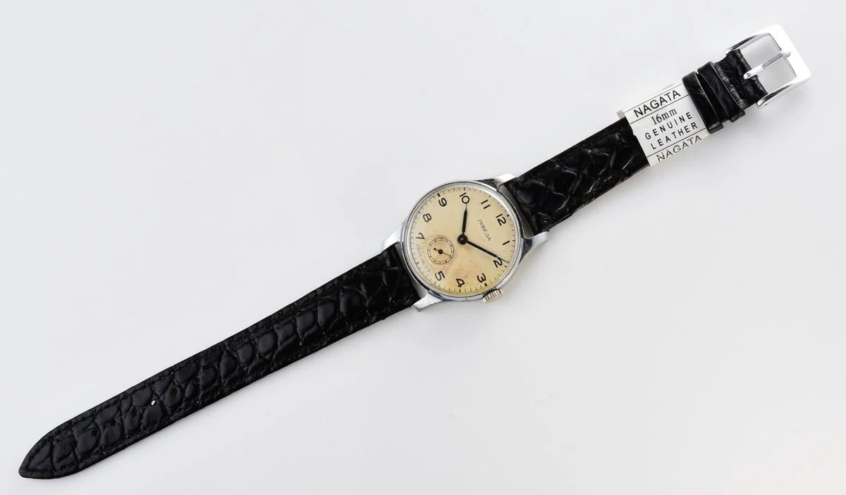Vintage Soviet mechanical Pobeda wrist watch from 3rd quarter 1954