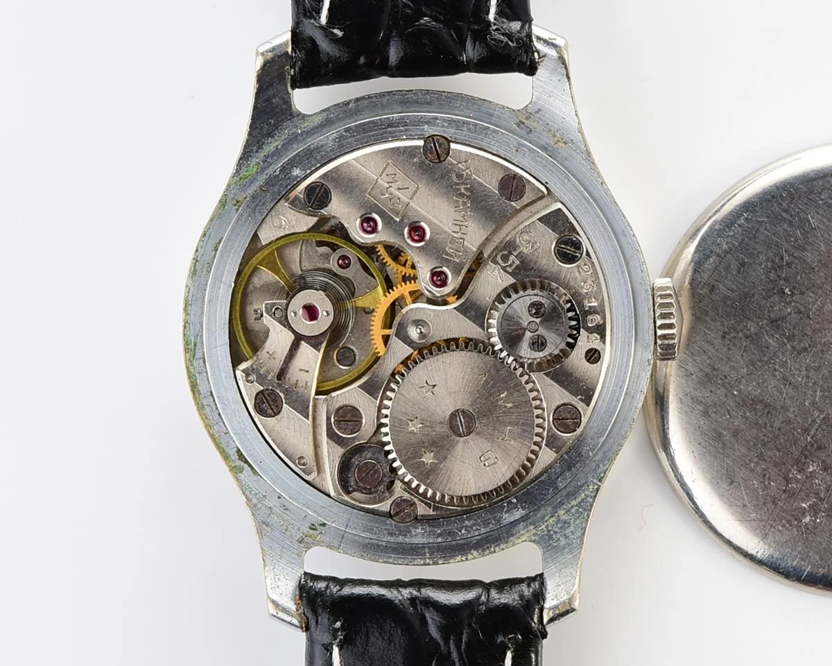 Vintage Soviet mechanical Pobeda wrist watch from 3rd quarter 1954