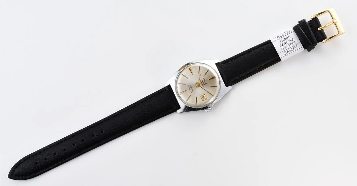 Soviet Poljot mechanical wristwatch with automatic self winding movement