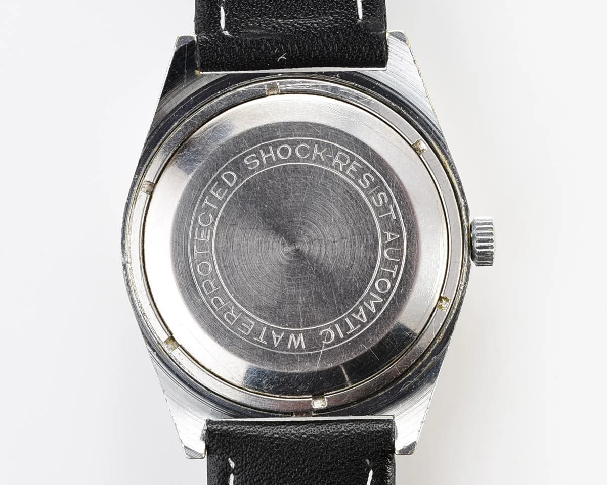 Soviet Poljot mechanical wristwatch with automatic self winding movement