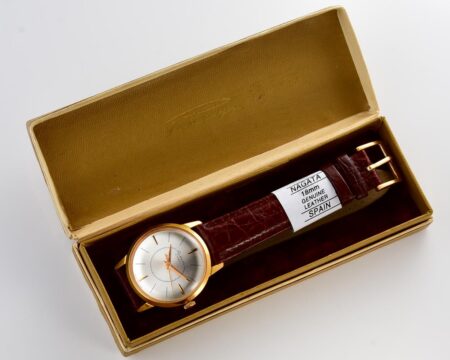 Excellent vintage gold-plated soviet RAKETA wrist watch with box and passport - from February 1971!