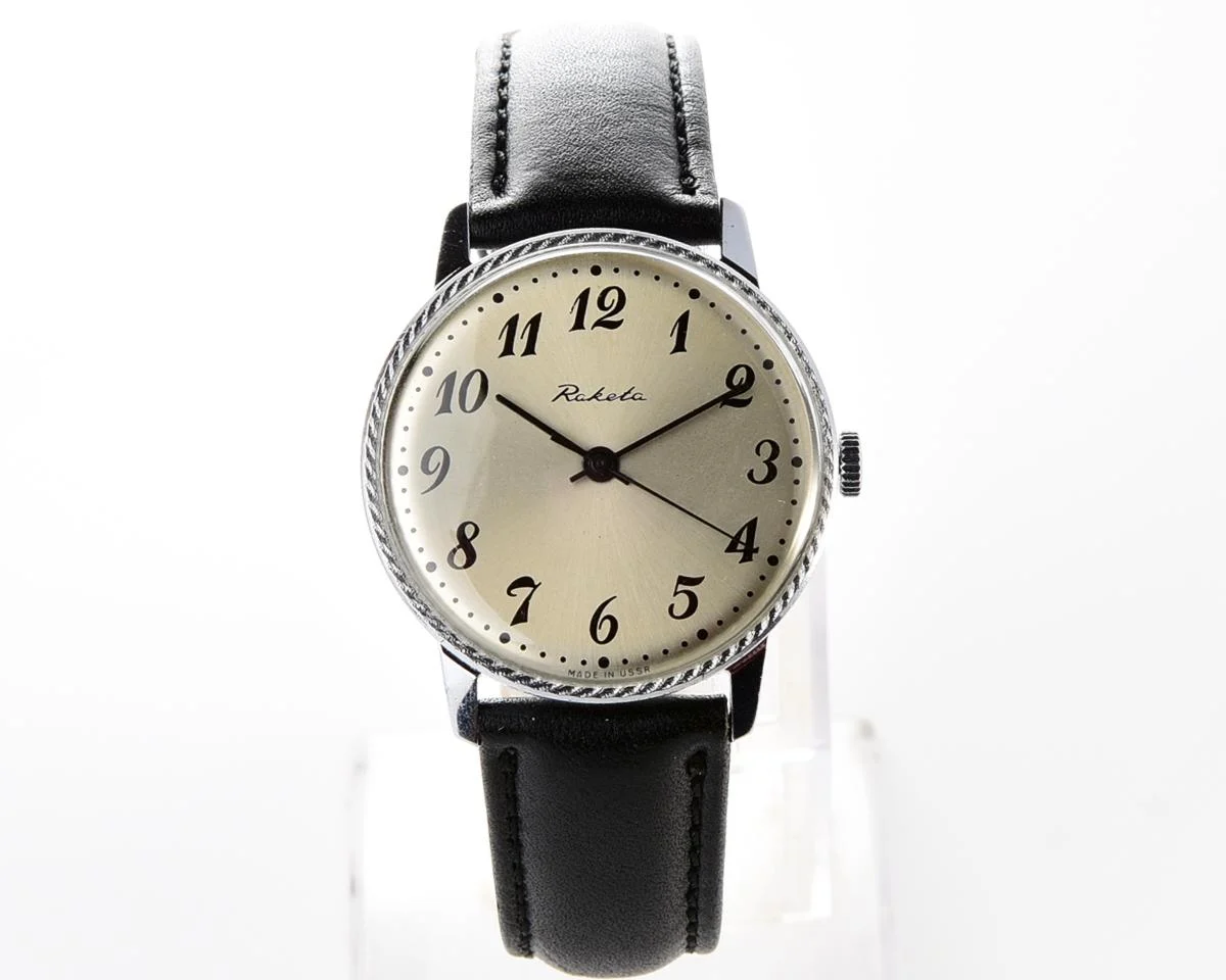 Soviet Raketa elegant vintage mechanical watch