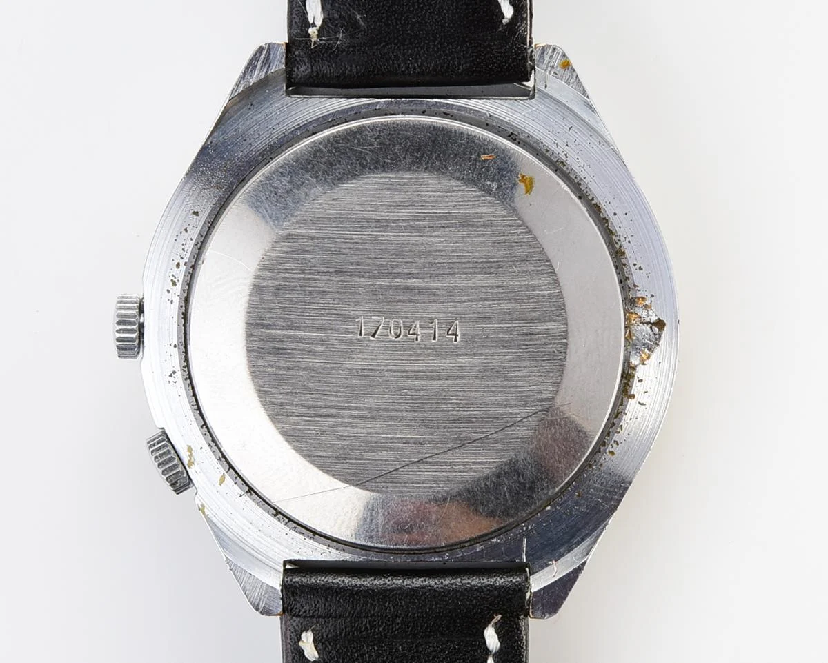 Vintage mechanical Raketa watch with 24 hours dial