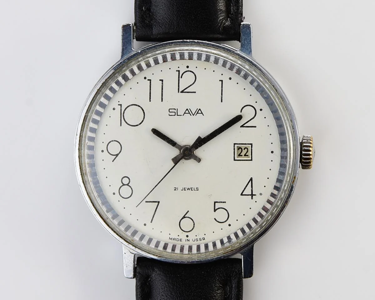 Slava Soviet mechanical vintage watch