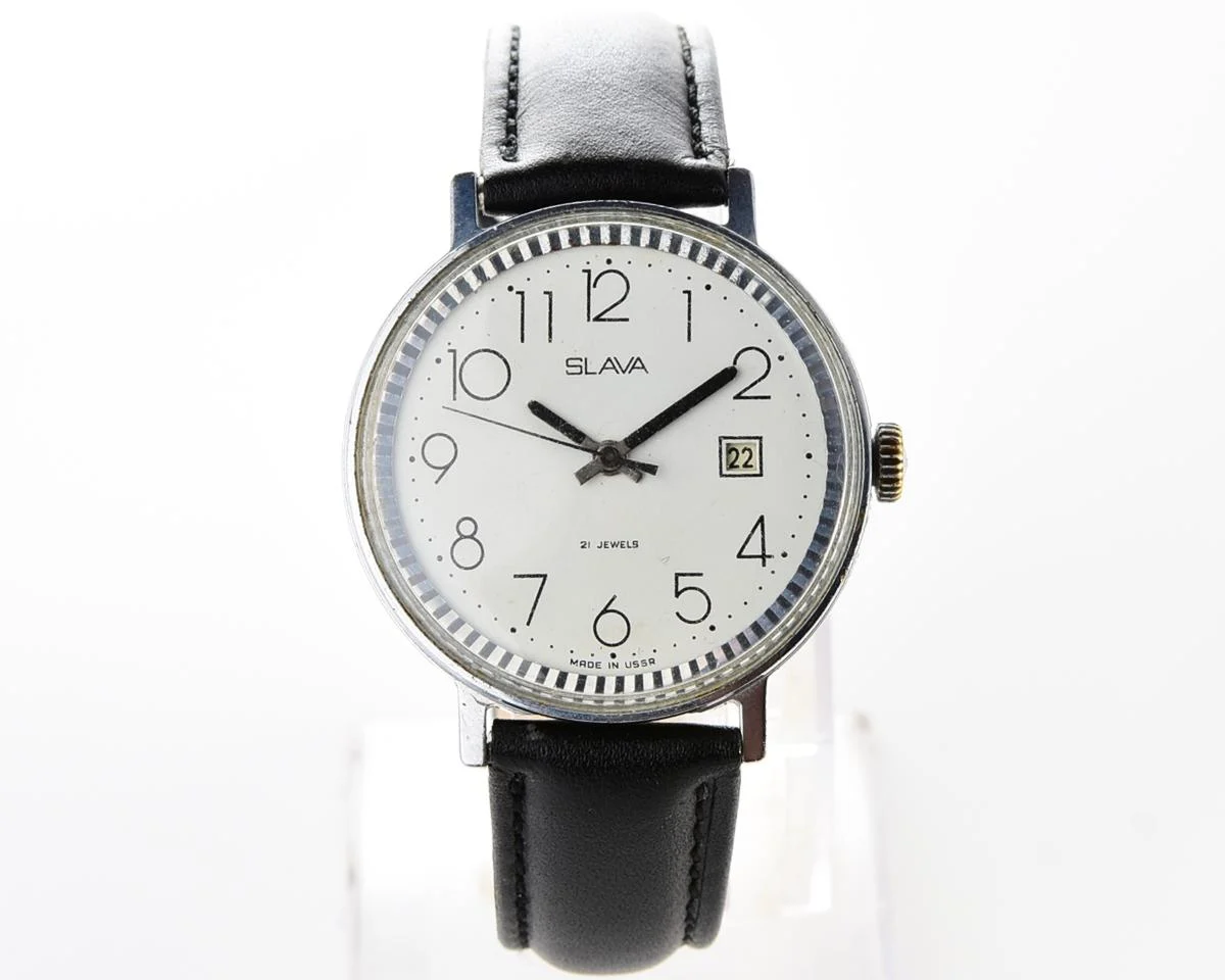 Slava Soviet mechanical vintage watch