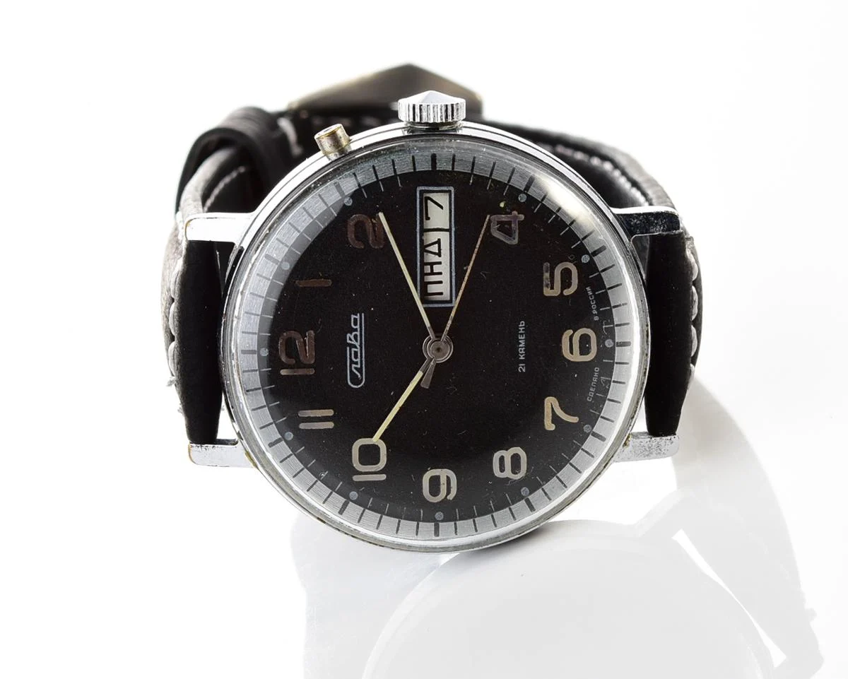 Slava Soviet mechanical vintage watch