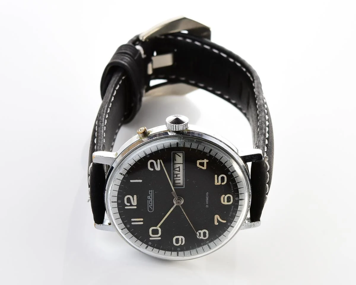 Slava Soviet mechanical vintage watch