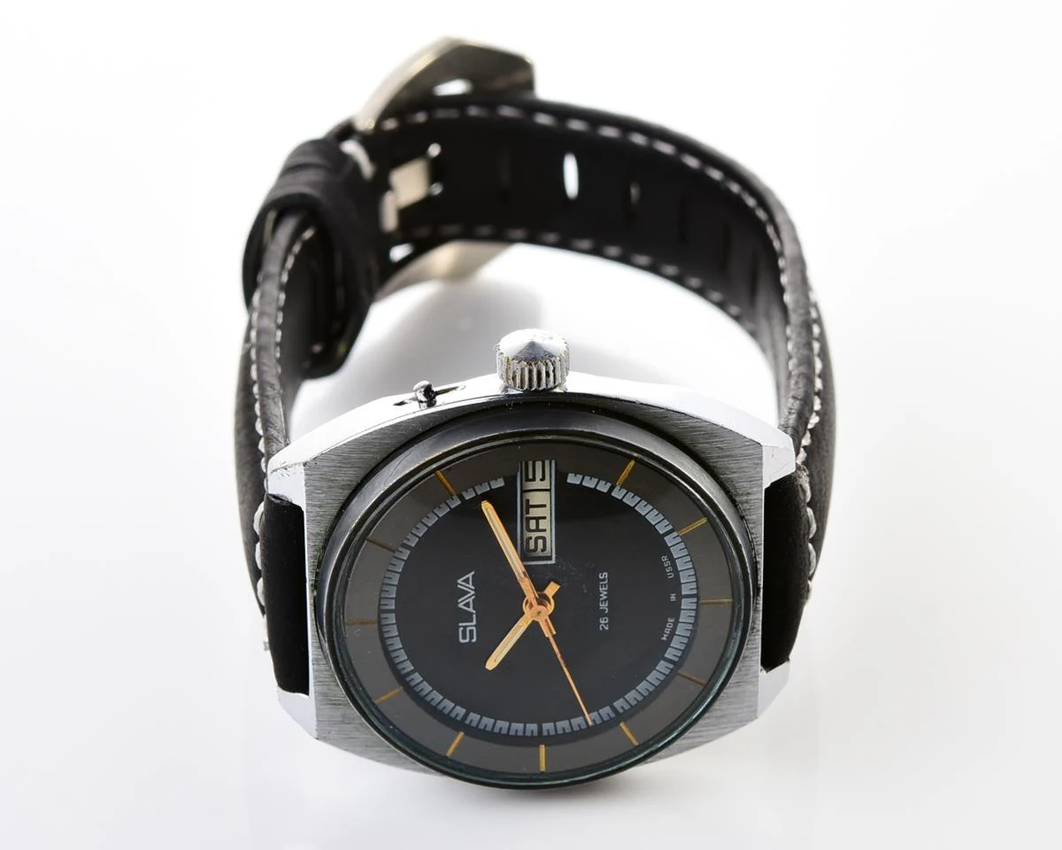 Slava Soviet mechanical vintage watch
