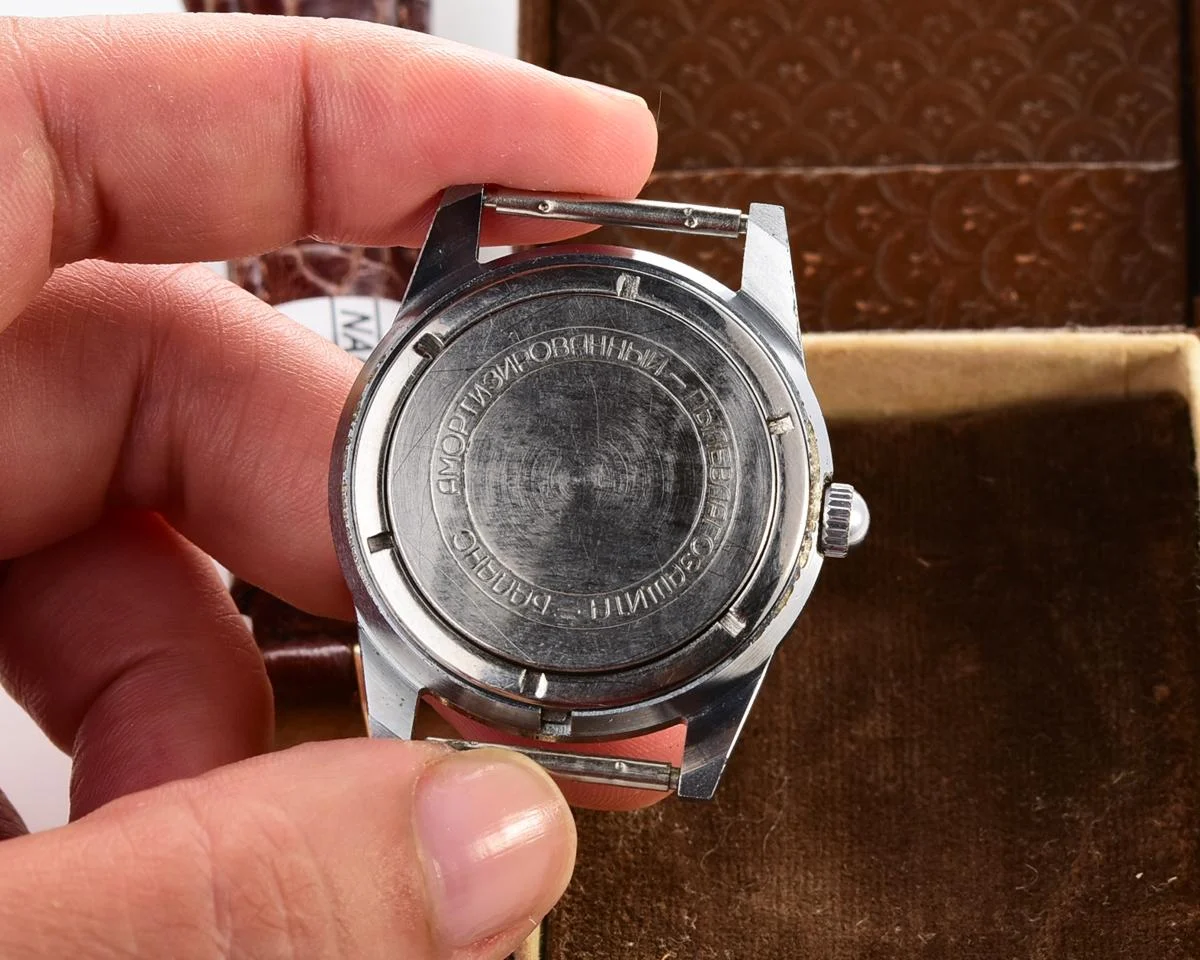 Excellent vintage Stolichnie Soviet wristwatch with original box - 1st Moskow Watch Factory